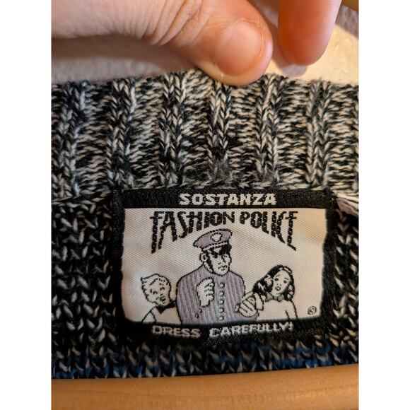 Fashion police Barnaby sweater size M gray half button - Picture 3 of 6
